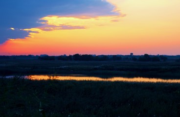 夕景　渡良瀬　とちぎ