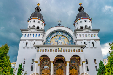 Fototapeta na wymiar Church of Ascension and St. Nicholas in Sibiu, Romania
