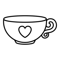 coffee cup with heart