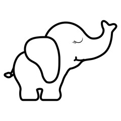 cute and little elephant character