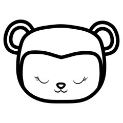 cute and little monkey character