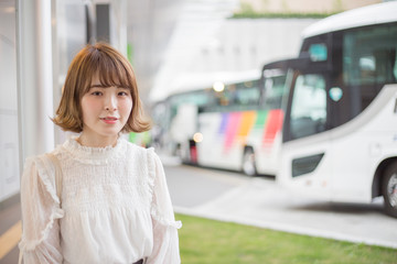 A bright pretty woman, Japan