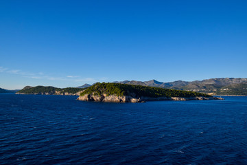 Naklejka premium landscape in and around dubrovnik