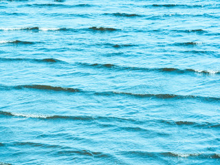Blue water surface of the sea