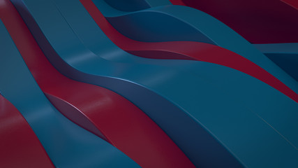 3d render colorful elegant background with abstract waves line effect
