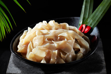 Fresh ingredients, duck intestines