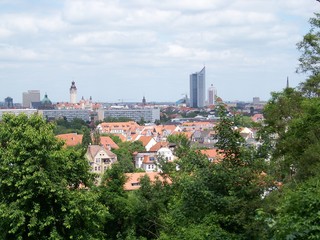 Fototapeta na wymiar Leipzig Panorama