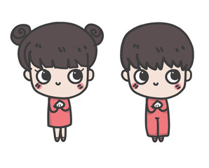 Chinese man and Chinese woman 