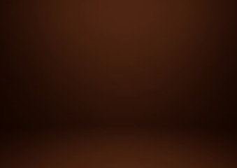 Empty brown studio room, used as background for display your products