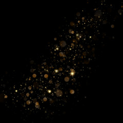 Christmas stardust trail effect. EPS 10