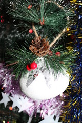 christmas decoration on tree