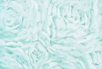 Light airy soft blue delicate textile closeup background. Skyblue pastel color.
