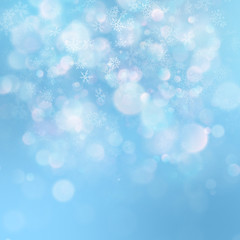 Christmas abstract template. Light background with snowflakes and stars. EPS 10