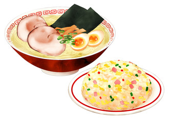 塩ラーメン炒飯