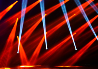 Bühnenlicht und Smog