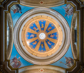 Chapel dome in the Cathedral of Santa Maria Assunta. Amelia, province of Terni, Umbria, Italy.