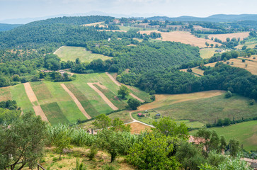 Rural landscape surrounding Amelia, town in the province of Terni, Umbria, Italy.