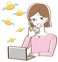 仮想通貨で失敗する女性