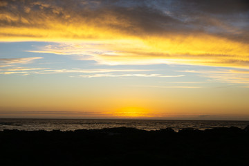 Sunset over the Indian Ocean