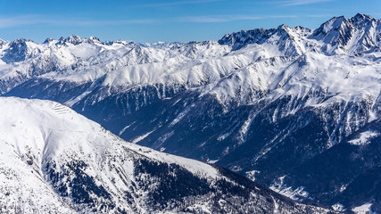 Panorama view on alps from Eggishorn