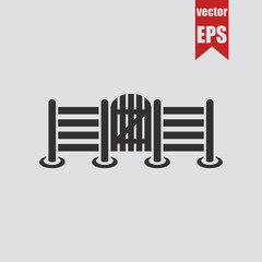 Fence icon.Vector illustration.