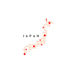 dotted Jaapan map logo design inspiration
