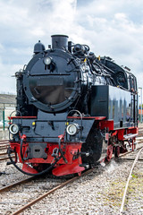 Fototapeta na wymiar Locomotive à vapeur Baie de Somme, Picardie, France