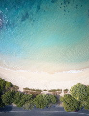 Aerial view of the Indian Ocean.