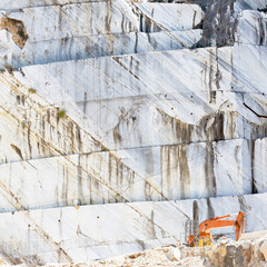 Carrara marble mine in Italy