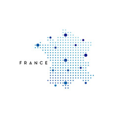 dotted France map logo design inspiration
