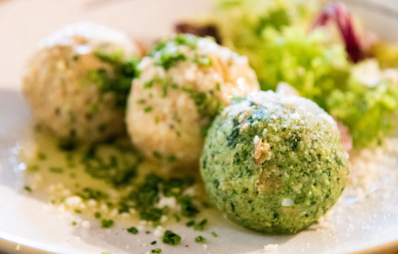 Kn&ouml;del specialty; boiled dumplings common in Central and Eastern Europe