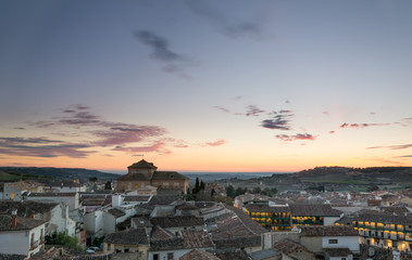 Obraz premium Chinchon village view at sunset, Madrid, Spain