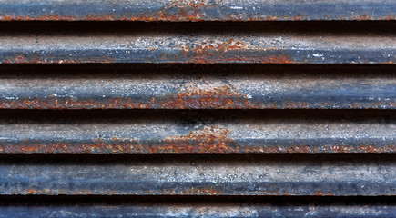 a fragment of a metal lattice close-up