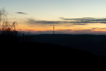 Fototapeta premium Früher Morgen in Stuttgart