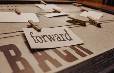 the main word is forward, back