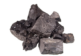 coal isolated on white background