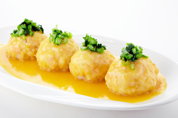 Delicious Chinese cuisine, big meatballs