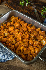 Tasty fried cauliflower.