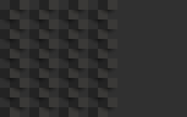 Black abstract background vector with blank space for text.