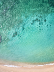 Aerial view of the Indian Ocean.