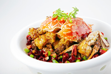 Delicious Chinese cuisine, spicy crab