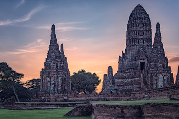 Wat Chai Watthanaram temple in Ayutthaya