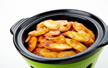 Delicious Chinese cuisine, yam pot
