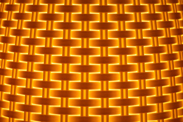 Light effects. Bright, yellow-orange braided texture for background and design.