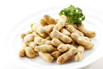 Delicious Chinese cuisine, boiled peanuts