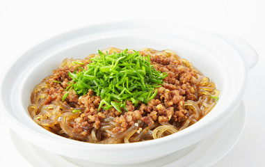 Delicious Chinese cuisine, fried beef with chili