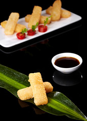 Delicious Chinese cuisine, fried glutinous rice