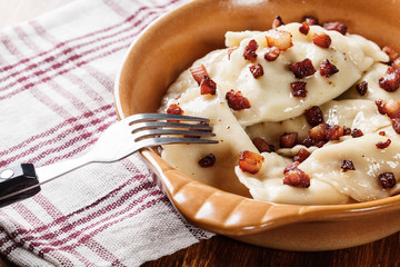 Dumplings with meat or cabbage and mushroom or cheese