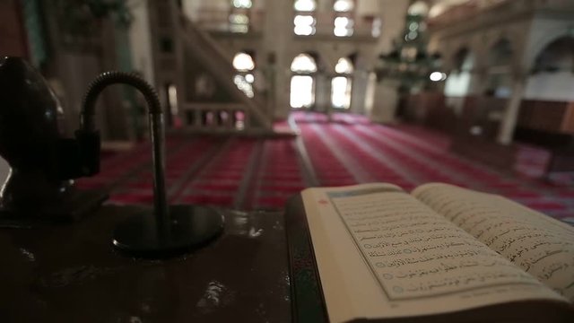 Istanbul Ottoman Valide Sultan Mosque Interior Holy Quran