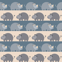 African animals seamless pattern.